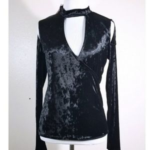 NWT Sequin Hearts Black Velvet Choke…